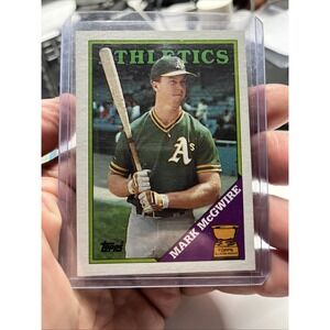 Mark McGwire 1988 Topps #580 All-Star Rookie Gold Cup Oakland Athletics A's